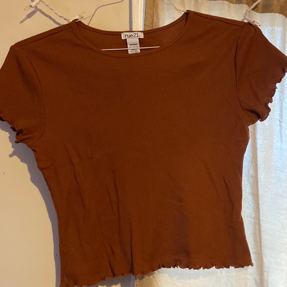 Brown Crop top
